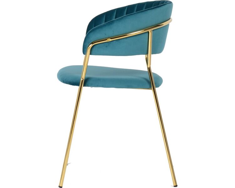 Купить Стул-кресло Turin золото бирюзовый, золотой, Цвет: бирюзовый, фото 3