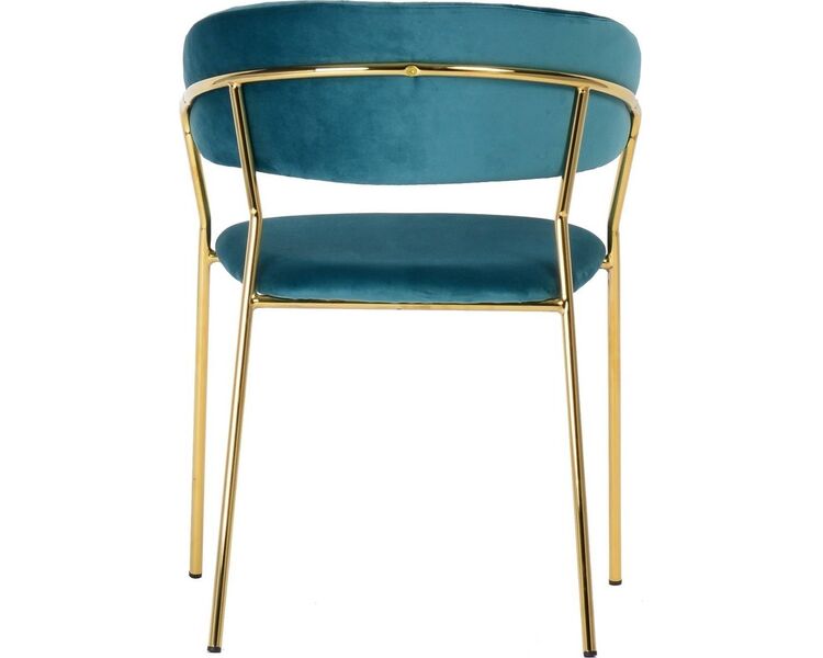 Купить Стул-кресло Turin золото бирюзовый, золотой, Цвет: бирюзовый, фото 4