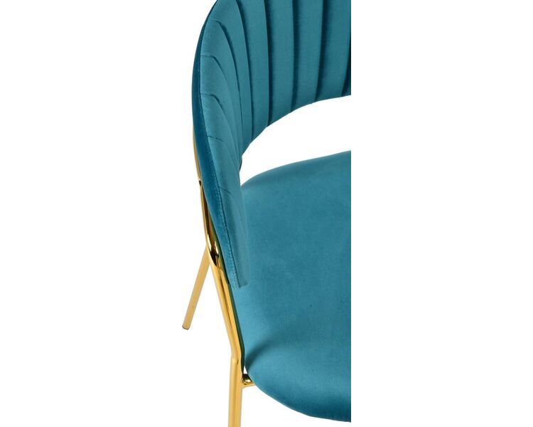 Купить Стул-кресло Turin золото бирюзовый, золотой, Цвет: бирюзовый, фото 6