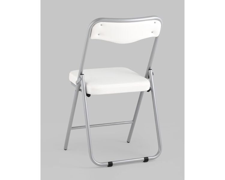 Купить Складной стул Джонни экокожа белый, метал ножки, Цвет: белый, фото 6