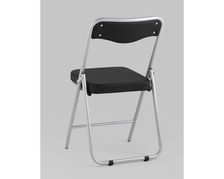 Купить Складной стул Джонни экокожа черный, метал ножки, Цвет: черный, фото 6