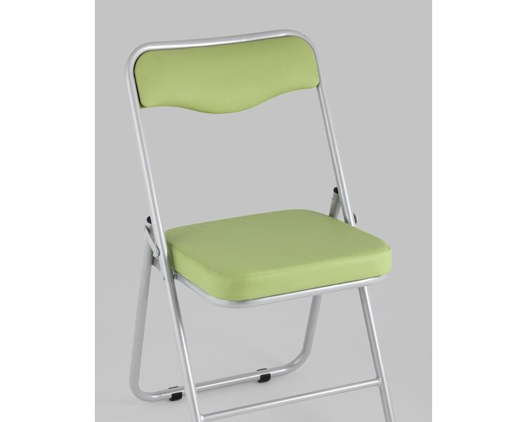 Купить Складной стул Джонни экокожа салатовый, метал ножки, Цвет: салатовый, фото 8