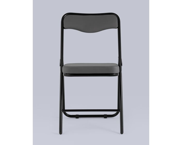 Купить Складной стул Джонни экокожа серый, черные ножки, Цвет: серый, фото 4