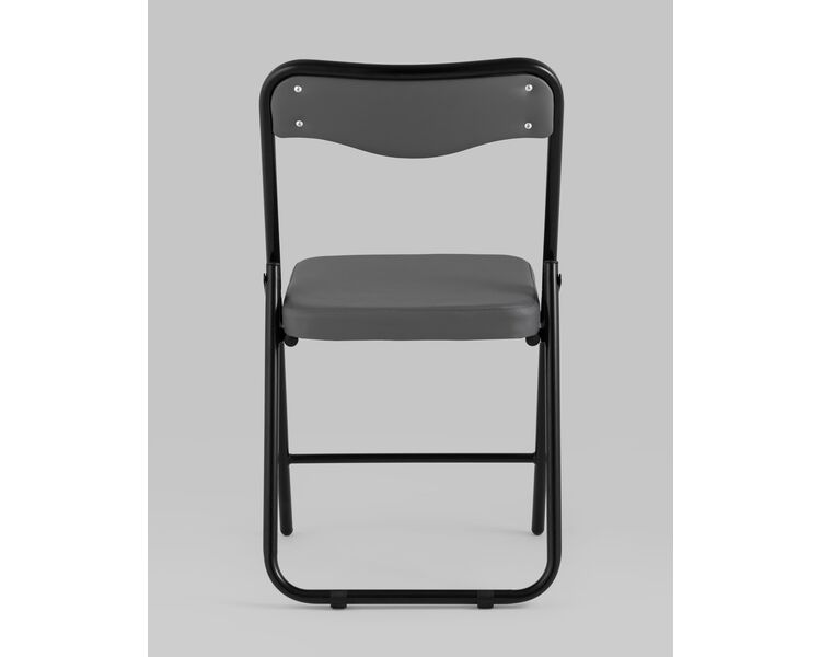 Купить Складной стул Джонни экокожа серый, черные ножки, Цвет: серый, фото 5