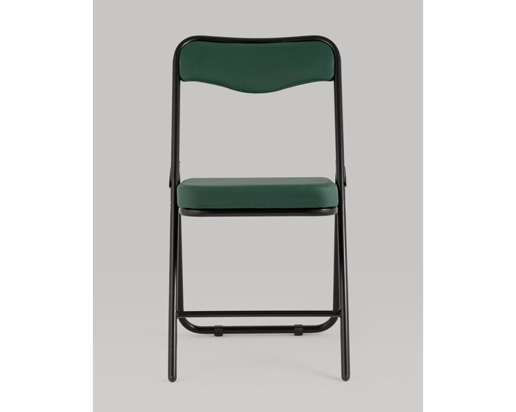 Купить Складной стул Джонни экокожа зеленый, черные ножки, Цвет: зеленый, фото 4