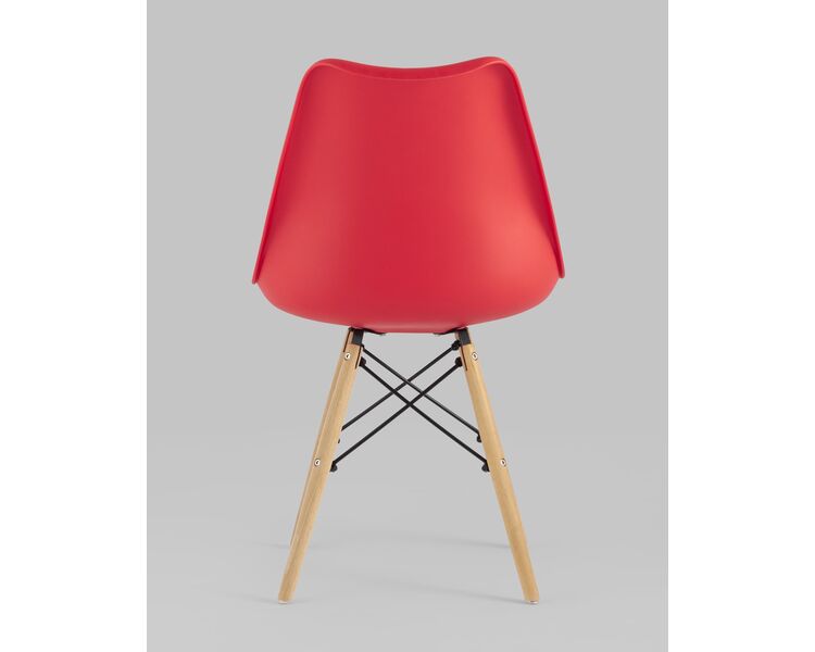 Купить Обеденная группа стол DSW D90, 4 стула Eames Soft красный, Цвет: красный, фото 7