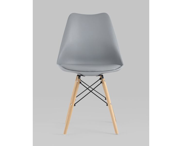 Купить Обеденная группа стол DSW D90, 4 стула Eames Soft серый, Цвет: серый, фото 6