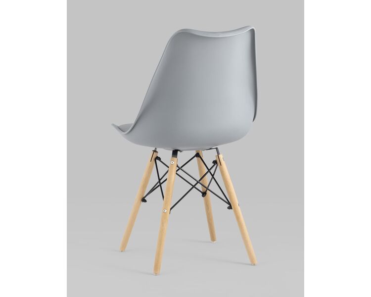 Купить Обеденная группа стол DSW D90, 4 стула Eames Soft серый, Цвет: серый, фото 8