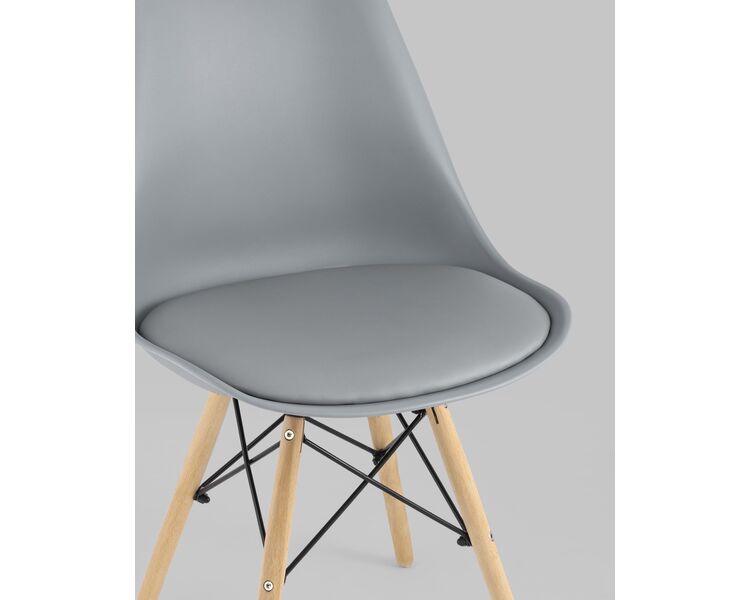 Купить Обеденная группа стол DSW D100, 4 стула Eames Soft серый, Цвет: серый, фото 9