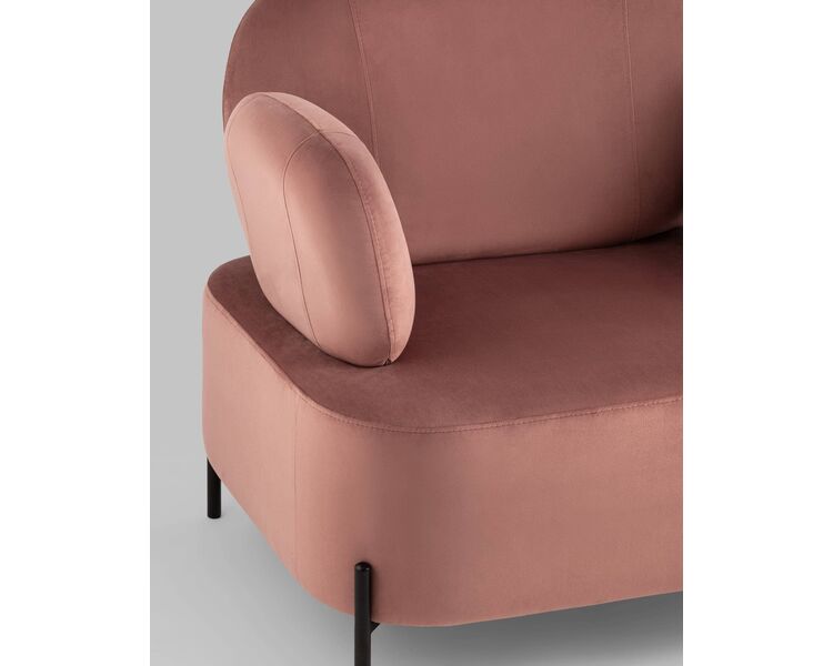 Купить Кресло Кэнди с подлокотниками велюр пыльно-розовый, Цвет: пыльно-розовый, фото 12
