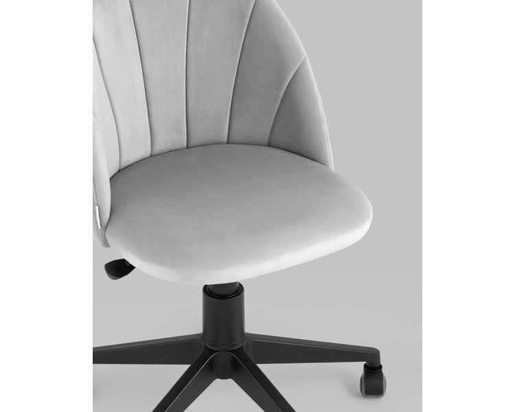 Купить Кресло компьютерное Логан велюр светло-серый, Цвет: серый, фото 10