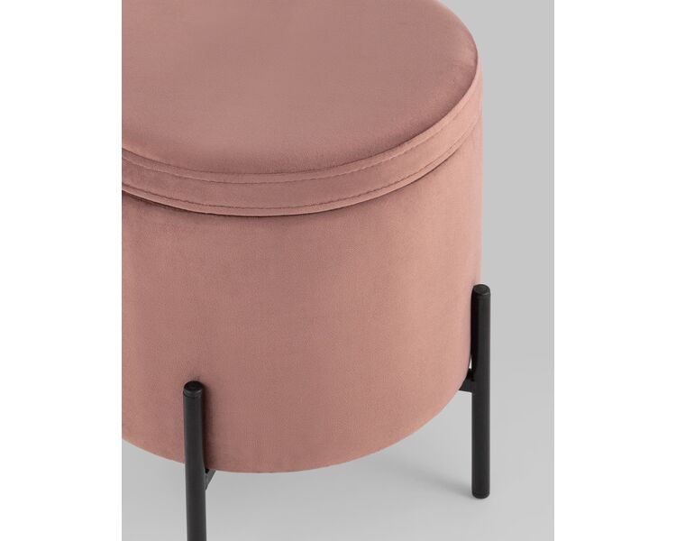 Купить Пуф Грейс с ящиком велюр пыльно-розовый, Цвет: пыльно-розовый, фото 6