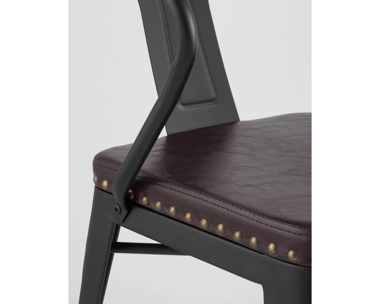 Купить Стул-кресло Tolix Arms Soft черный матовый, Цвет: черный матовый, фото 9