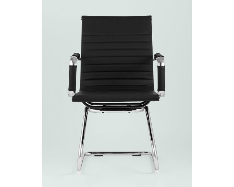 Купить Стул-кресло для посетителей TopChairs Visit черный, Цвет: черный/серый/черный, фото 7