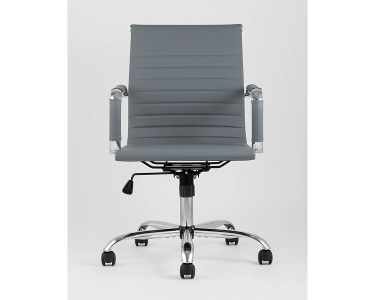 Купить Кресло офисное TopChairs City серый, Цвет: серый/хром, фото 5
