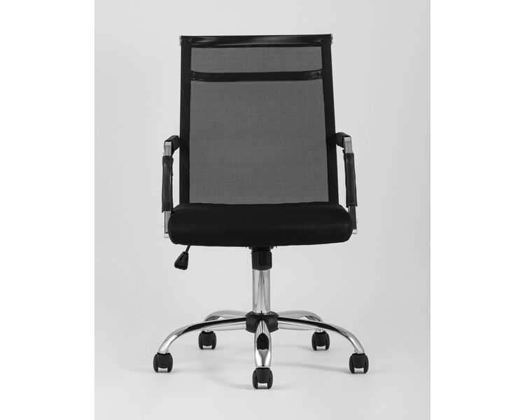 Купить Кресло офисное TopChairs Clerk черный, Цвет: черный/хром, фото 6