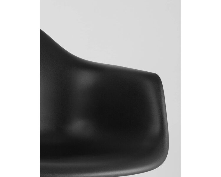 Купить Обеденная группа стол DSW D80 черный, 2 стула DAW черный, Цвет: черный, фото 10