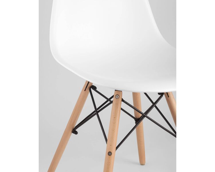 Купить Обеденная группа стол DSW D80, 4 стула Style DSW белый, Цвет: белый-4, фото 8
