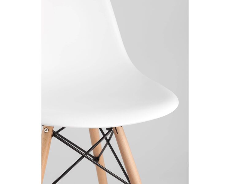 Купить Обеденная группа стол DSW Rectangle белый, 4 стула Style DSW белый, Цвет: белый-1, фото 9