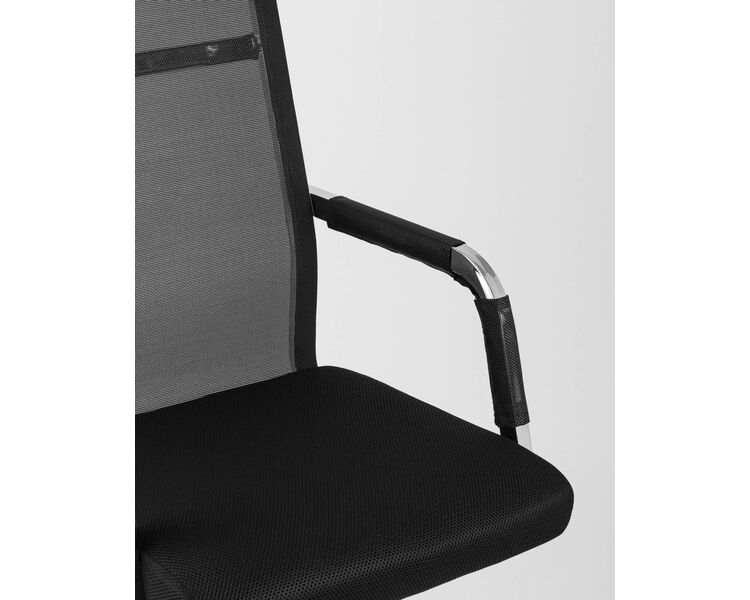 Купить Кресло офисное TopChairs Clerk черный, Цвет: черный/хром, фото 11
