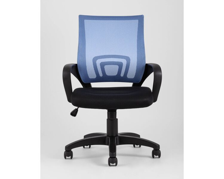 Купить Кресло офисное TopChairs Simple голубой, Цвет: голубой/черный, фото 3