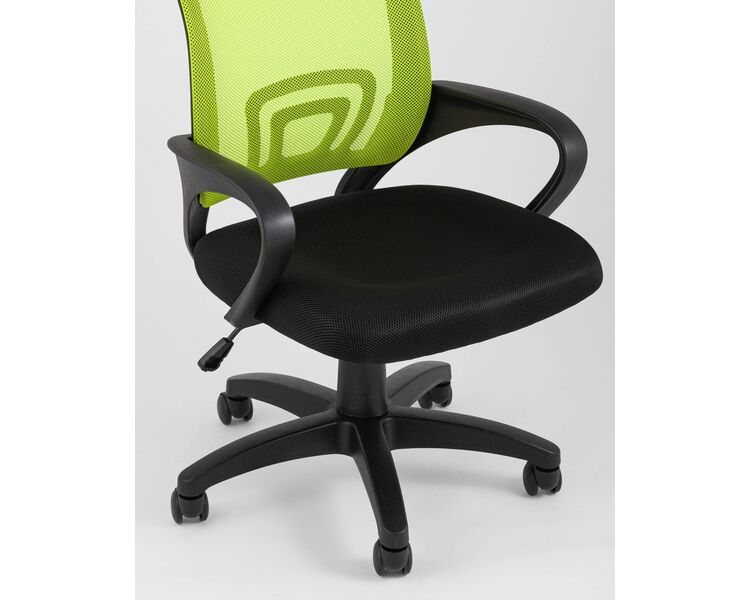 Купить Кресло офисное TopChairs Simple зеленый, Цвет: зеленый/черный, фото 8