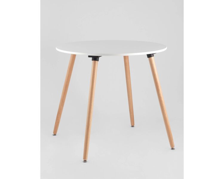 Купить Обеденная группа стол Oslo Round WT, 4 стула FRANKFURT серый, Цвет: серый, фото 2
