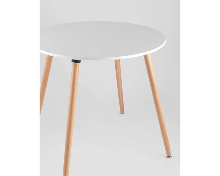 Купить Обеденная группа стол Oslo Round WT, 2 стула FRANKFURT серый, Цвет: серый, фото 3