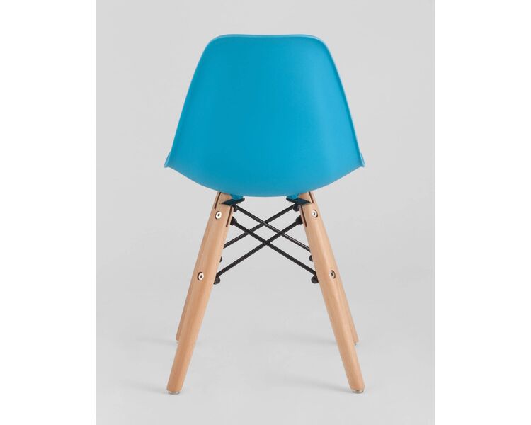 Купить Комплект детский стол DSW, 3 голубых стула, Цвет: голубой-1, фото 6