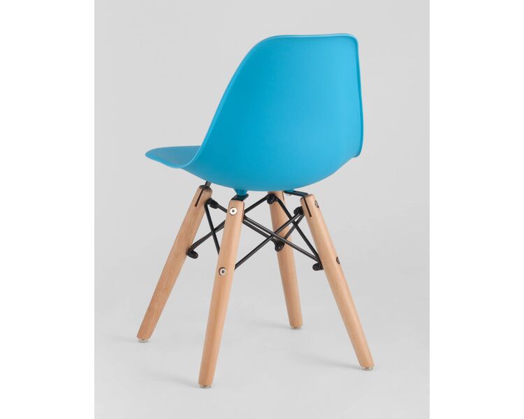 Купить Комплект детский стол DSW, 3 голубых стула, Цвет: голубой-1, фото 7