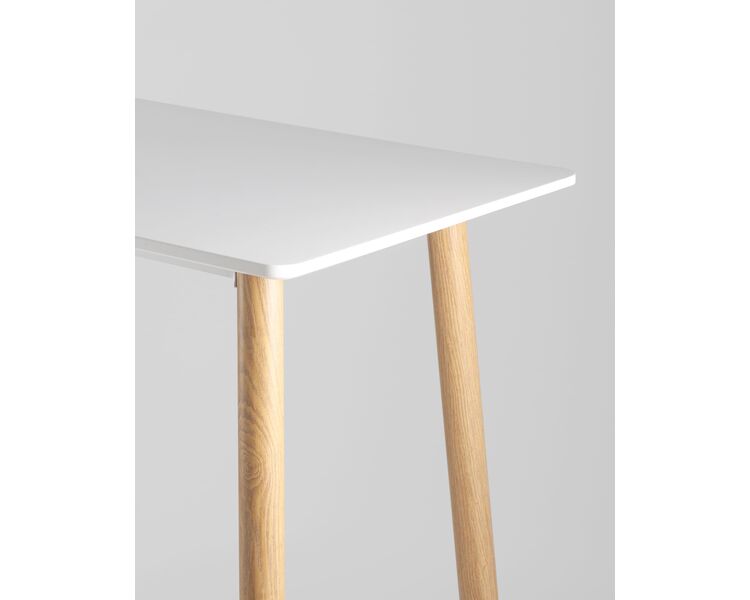 Купить Обеденная группа стол барный DSW белый, 2 барных стула LIBRA SOFT белый, Цвет: белый-4, фото 3