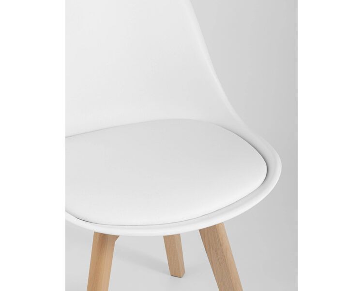 Купить Обеденная группа стол Oslo Round WT, 2 стула FRANKFURT белый, Цвет: белый, фото 10