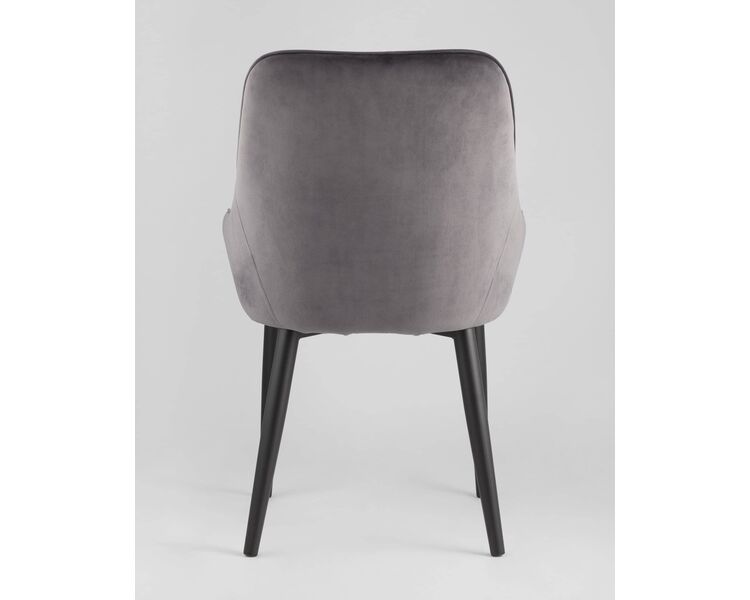 Купить Обеденная группа стол Clyde бетон/белый, стулья Диана серые, Цвет: серый-1, фото 7