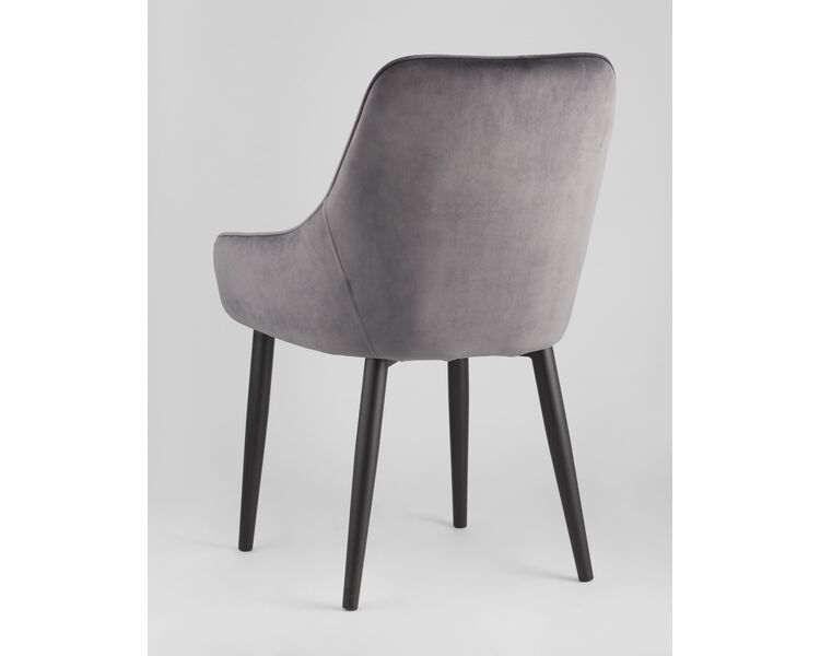 Купить Обеденная группа стол Clyde бетон/белый, стулья Диана серые, Цвет: серый-1, фото 8