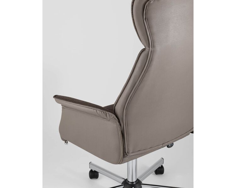 Купить Кресло офисное Rene коричневый, Цвет: коричневый/хром, фото 10