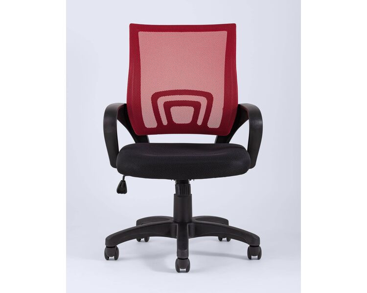 Купить Кресло офисное TopChairs Simple красный, Цвет: красный/черный, фото 4