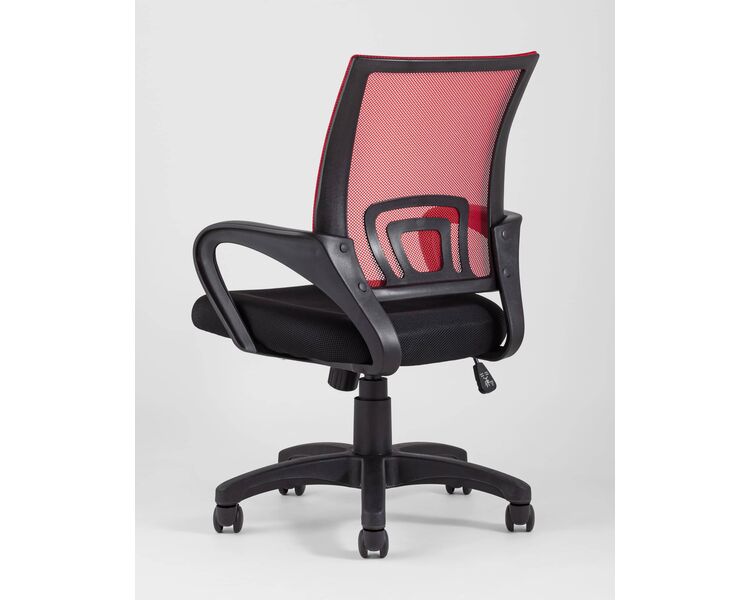 Купить Кресло офисное TopChairs Simple красный, Цвет: красный/черный, фото 6
