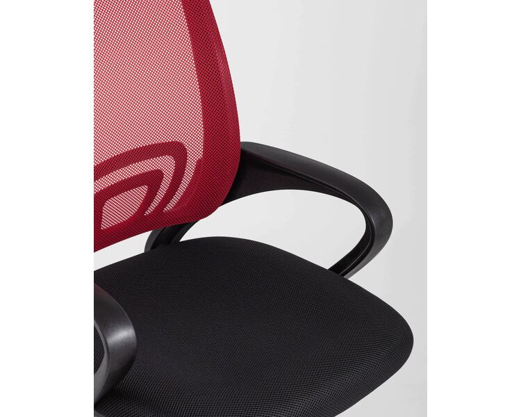 Купить Кресло офисное TopChairs Simple красный, Цвет: красный/черный, фото 8