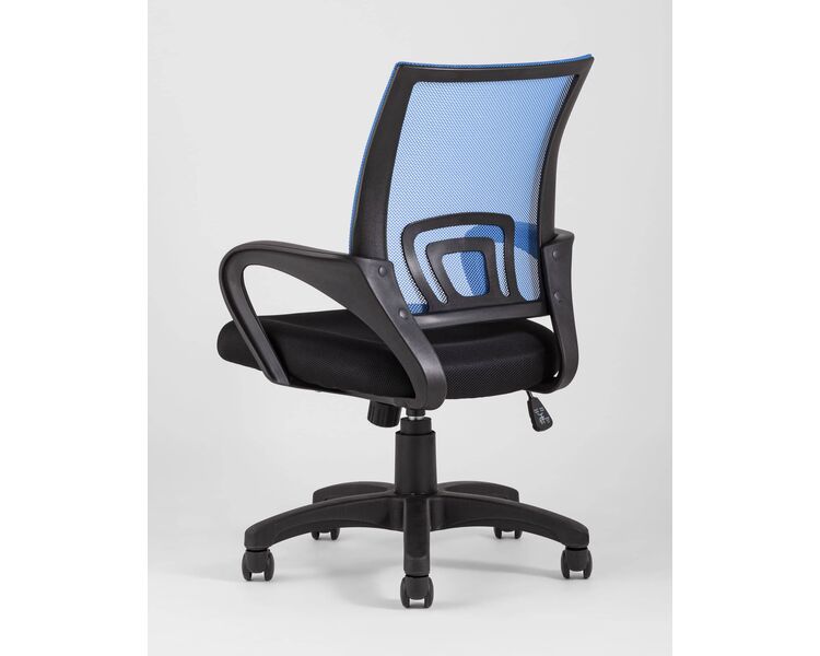 Купить Кресло офисное TopChairs Simple синий, Цвет: синий/черный, фото 6