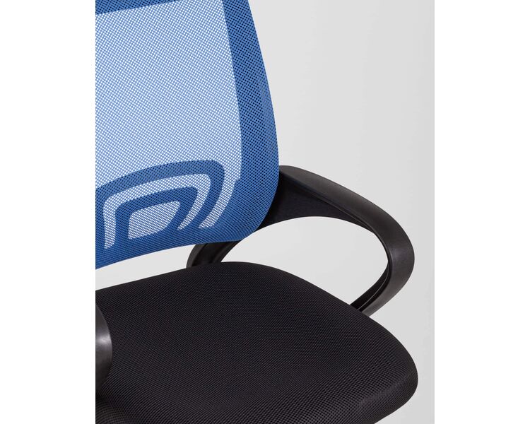 Купить Кресло офисное TopChairs Simple синий, Цвет: синий/черный, фото 8