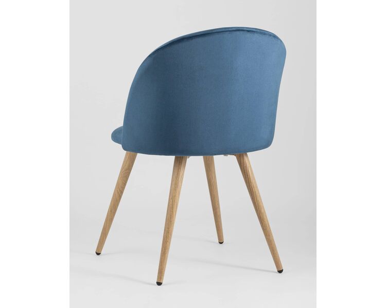 Купить Обеденная группа стол Vector, стулья Лион велюр голубые, Цвет: голубой, фото 8