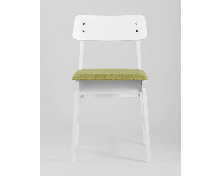 Купить Обеденная группа стол Rondo белый, 4 стулья Oden White оливковые, Цвет: оливковый, фото 6