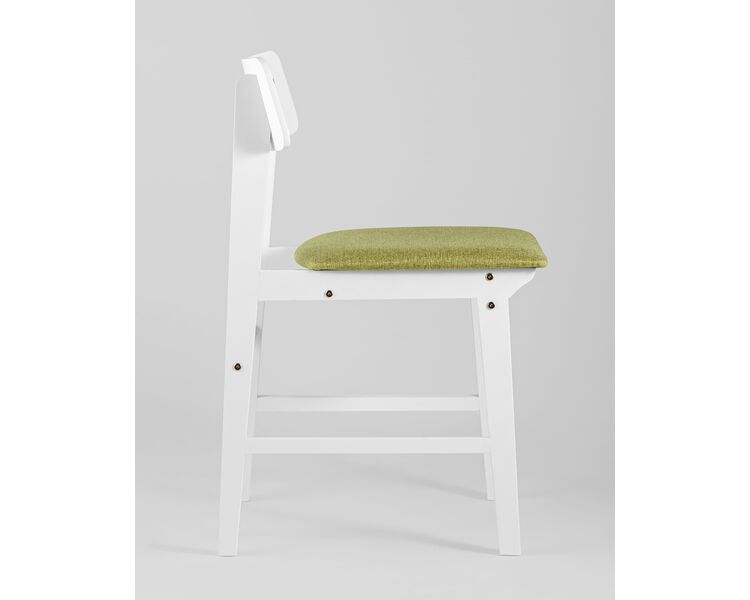 Купить Обеденная группа стол Rondo белый, 4 стулья Oden White оливковые, Цвет: оливковый, фото 5