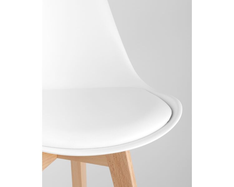 Купить Обеденная группа стол Стокгольм 160-220*90, 6 стульев Frankfurt белые, Цвет: белый, фото 9