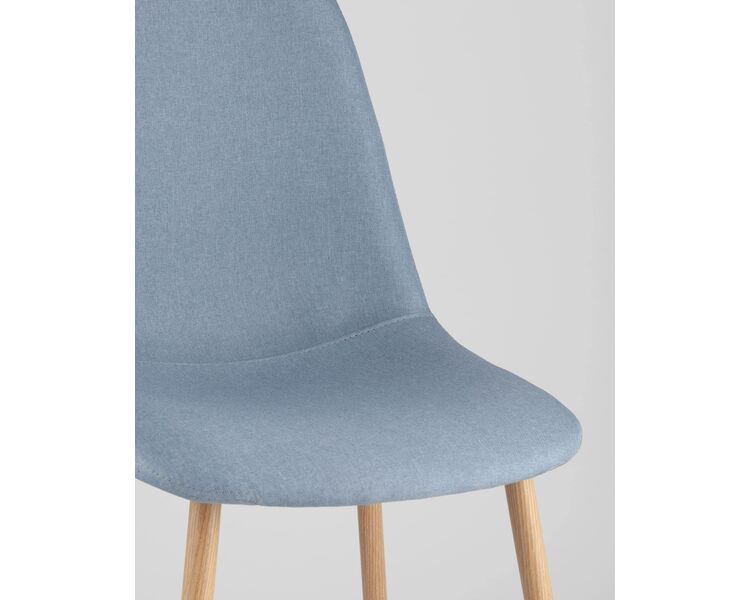 Купить Обеденная группа стол Стокгольм 160-220*90, 6 стульев Валенсия голубые, Цвет: голубой, фото 9