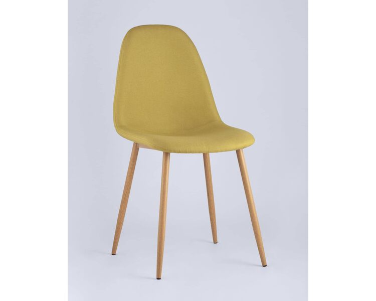 Купить Обеденная группа стол Стокгольм 160-220*90, 6 стульев Валенсия желтые, Цвет: желтый, фото 4