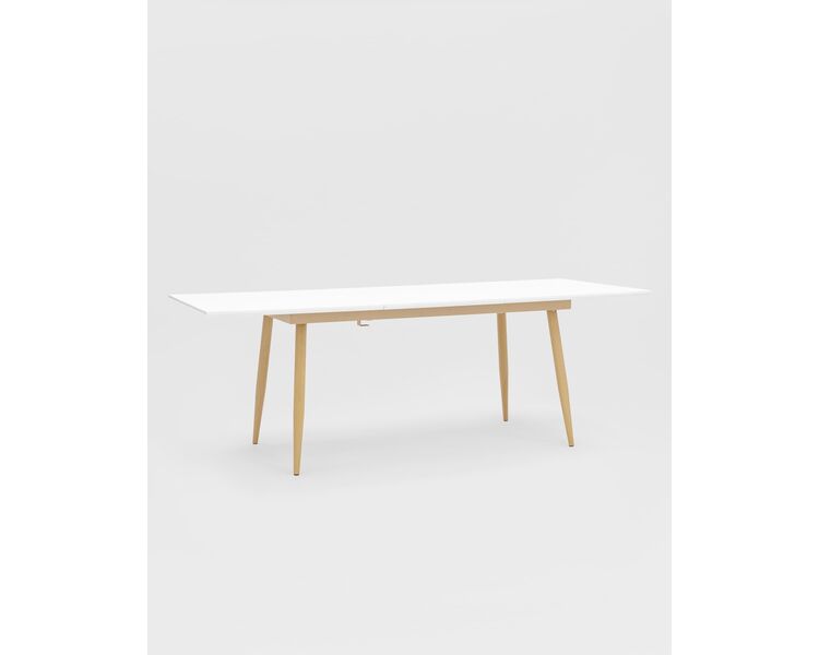 Купить Обеденная группа стол Стокгольм 160-220*90, 6 стульев Frankfurt белые, Цвет: белый, фото 3