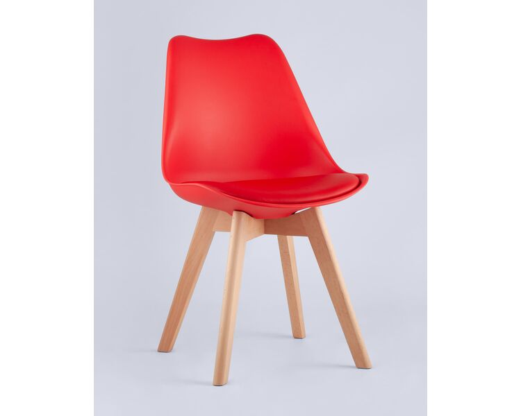 Купить Обеденная группа стол Стокгольм 160-220*90, 6 стульев Frankfurt красные, Цвет: красный, фото 4