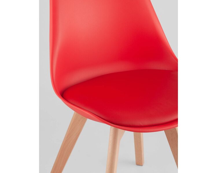 Купить Обеденная группа стол Стокгольм 160-220*90, 6 стульев Frankfurt красные, Цвет: красный, фото 9
