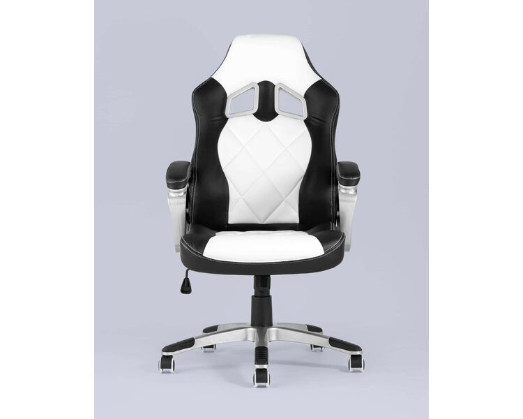 Купить Кресло спортивное TopChairs Continental белый, Цвет: белый/серый, фото 5